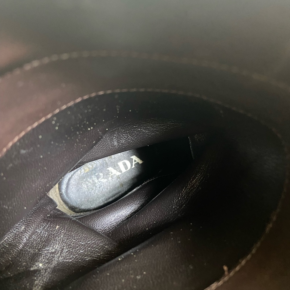 Prada Vintage Kitten Heel Boots 36.5 - Picture 8 of 11